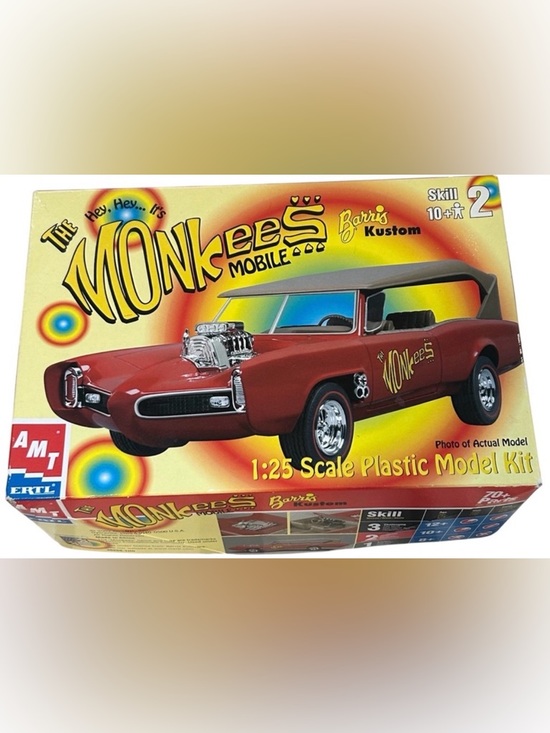 Vintage Other - VINTAGE MONKEES MOBILE MODEL CAR KIT 2002 BARRIS CUSTOM 1:25 SCALE